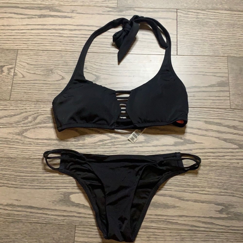 Victoria’s Secret pink bikini size XS black